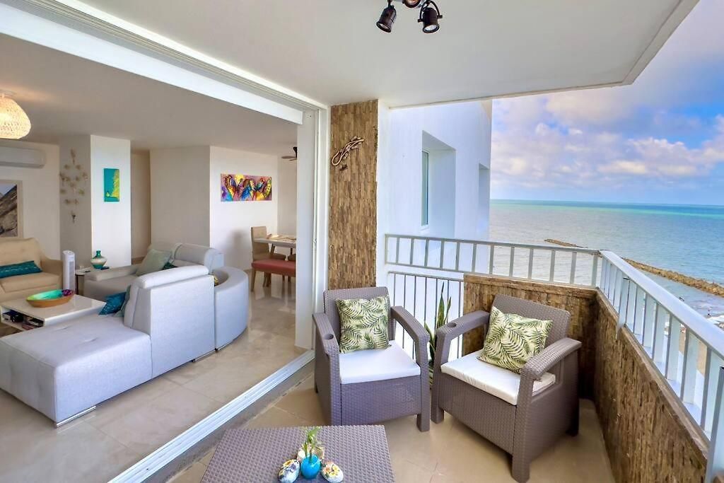 Apartamento Cartagena's Sunset Beachfront Paraiso